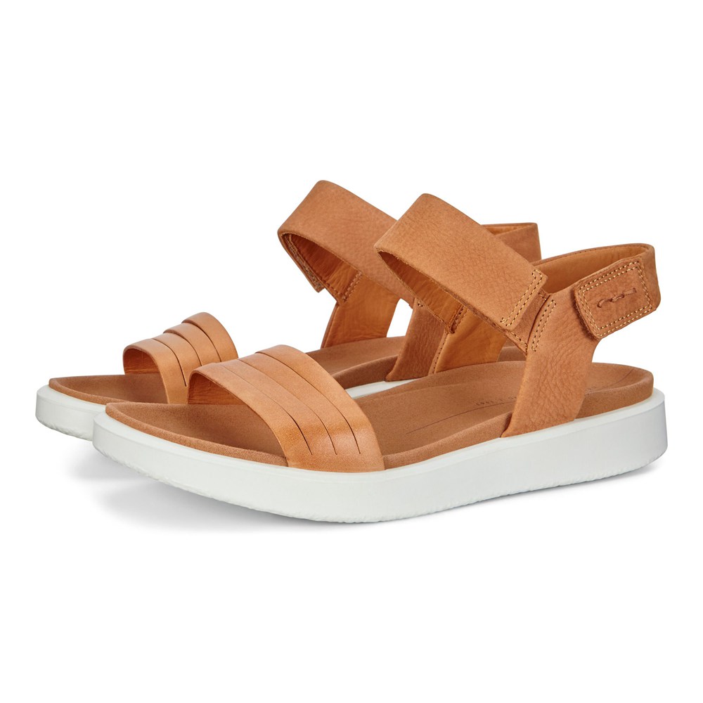 Sandalias Mujer - ECCO Flowt Flat - Marrom - TCU247839